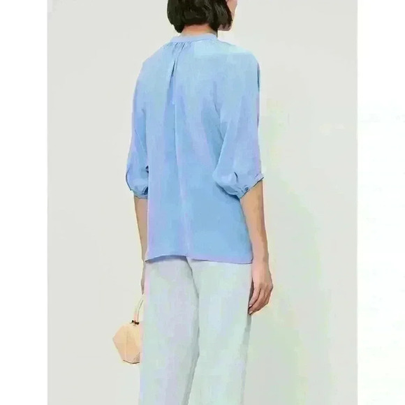 Maje Lua Lightweight Collarless Top - Picture 10 of 10